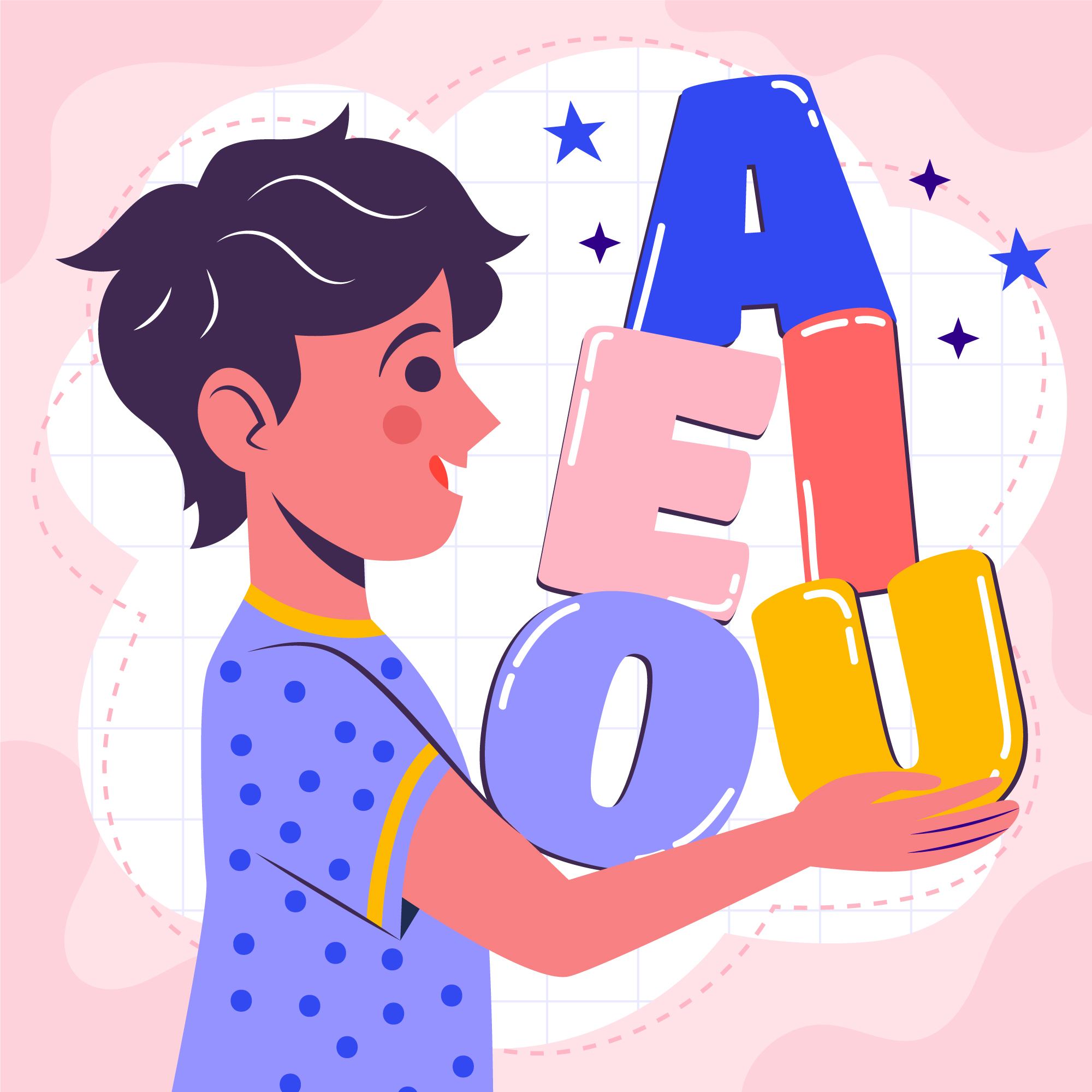 Grammar teacher training workshop illustration for Jolly Grammar Level 1 to 6